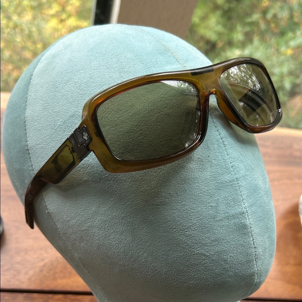 Spy Optic y2k La Baron Tortoiseshell Rectangle Sunglasses polarized Lenses !!